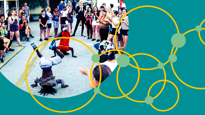 Teaser-We-Hub Teaser Spielen in der Stadt Tanz.Die.Invasion