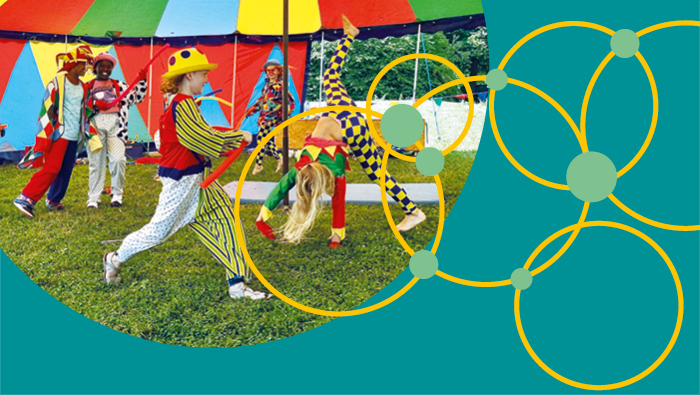 Teaser-Zirkus-Pumpernudl Teaser Spielen in der Stadt Zirkus Pumpernudl